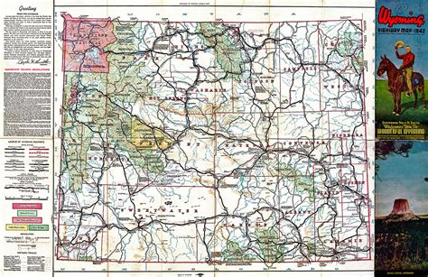 Focus Productions Blog Archive Wyoming Highways Map 1942
