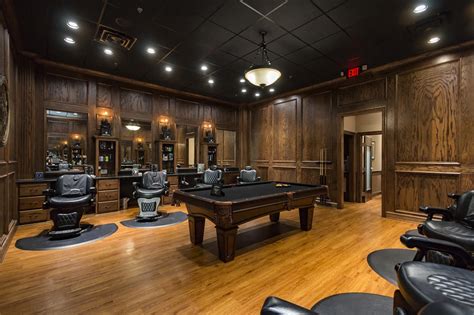 Full service salon salon floor plan. contracting project boardroom salon for men
