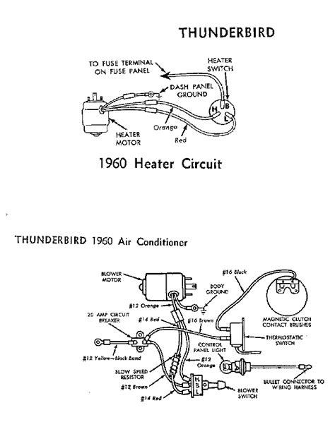 Diagram Ford Thunderbird Heater Diagram Mydiagramonline