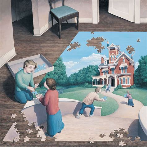 24 Of Rob Gonsalves Most Beautiful Optical Illusion Paintings Art Sheep