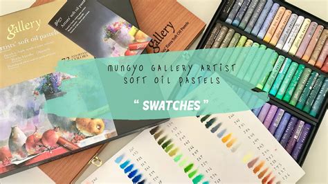 Mungyo Gallery Artist Soft Oil Pastels Swatches 72 สีชอล์คน้ำมันแบรด์