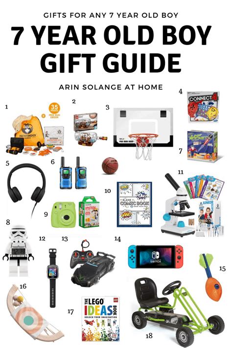 Here are even more fun and cool gifts for teen boys in 2020, based on a mix of user reviews and editor's picks. Best Gifts for 7 Year Old Boys - arinsolangeathome