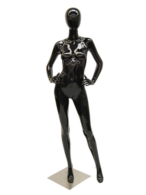 Black Female Egghead Mannequin Mm A4bk1 Mannequin Mall
