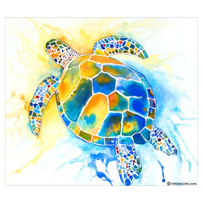 Sea Turtle | Turtle watercolor, Turtle painting, Turtle art