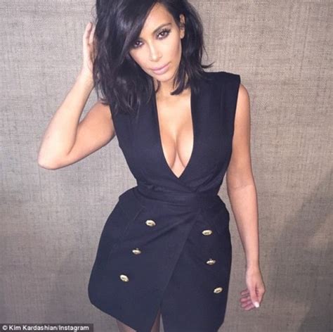 Kim Kardashian Reveals Her Ample Cleavage