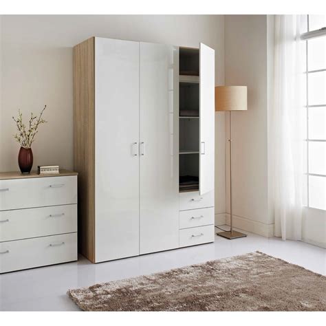 Great savings & free delivery / collection on many items. Norvik 3 Door Wardrobe | Bedroom Furniture - B&M