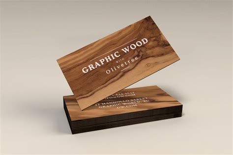 Printed wooden business cards by nissiwood are unique products from real wood favoured by the elite which stands out and to accentuate their personalities through a different and unique medium. 20+ Free PSD Business Card Templates Download