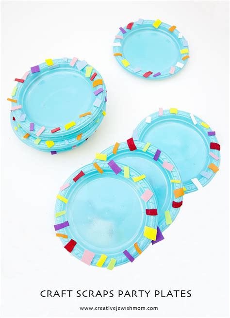 Craft Scraps Party Plates That Kids Can Make Too Creative Jewish Mom