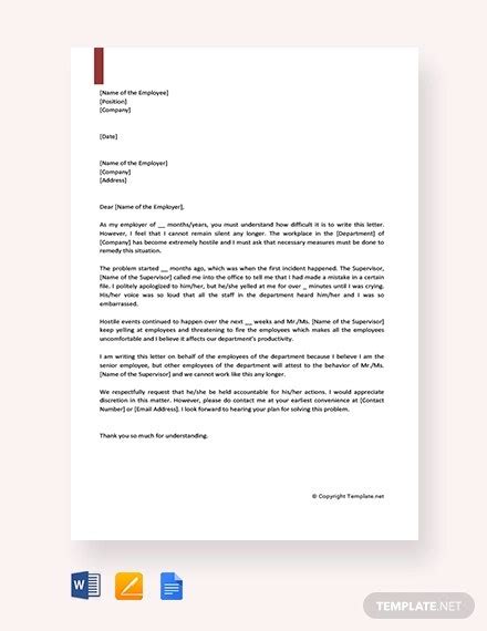 16 Environment Complaint Letter Templates Free Sample Example Format Download