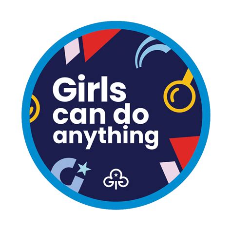 Girls Can Do Anything Woven Badge Official Girlguiding Shop
