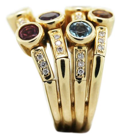 gemstone gold rings