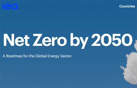 International Energy Agency Releases Critical ‘net Zero By 2050 Roadmap