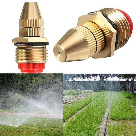 12 Adjustable Water Flow Brass Spray Misting Nozzles Garden Spray