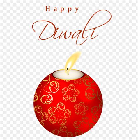 Beautiful Red Happy Diwali Candle Clipart Png Photo 52725 TOPpng