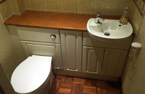 Stunning range of bathroom sink cabinets & units. VANITY TOILET AND SINK UNITS CLOAKROOM SUITE WHITE SMALL ...