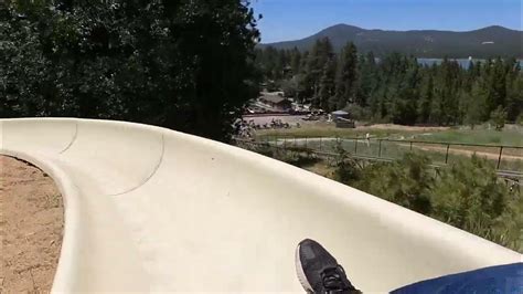 Alpine Slide At Magic Mountain Big Bear Slow Side Youtube