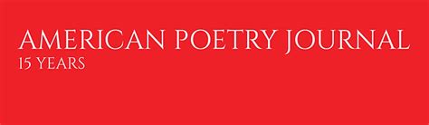 About The American Poetry Journal