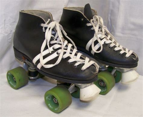 Riedell Dart Quad Roller Derby Speed Skates Black W Red Wheels And 2