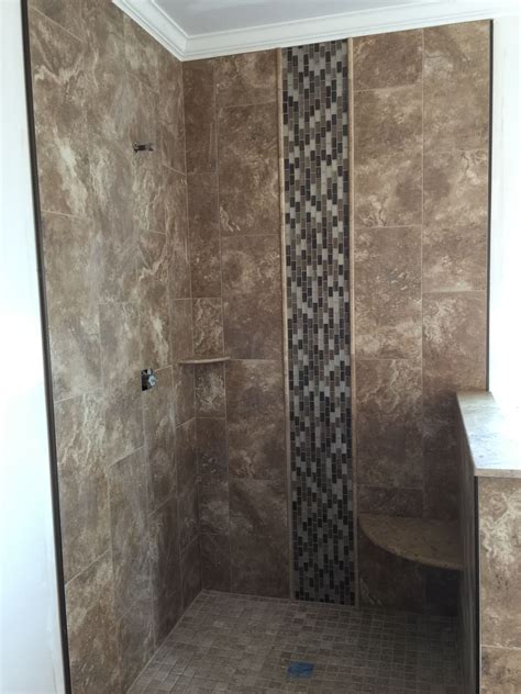 Waterfall In Shower Elegant Accents Tile And Design Shower Tile