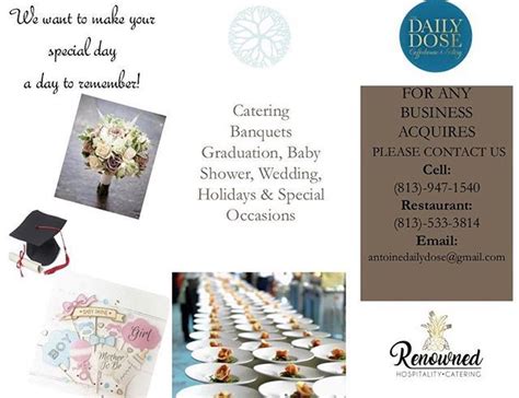 Do You Have Any Special Eventsbanquets Coming Up Let Us Cater For You