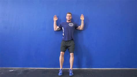 Fitness Blog Standing Wall Angels Exercise