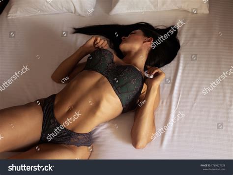 Beautiful Sexy Lady Elegant Blue Panties Stock Photo Shutterstock