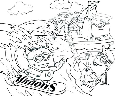 Summer Themed Coloring Pages At Free