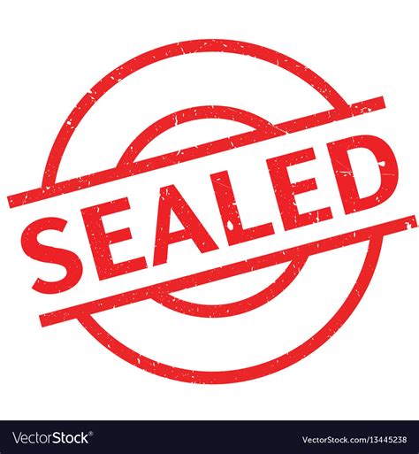 Sealed Rubber Stamp Royalty Free Vector Image Vectorstock