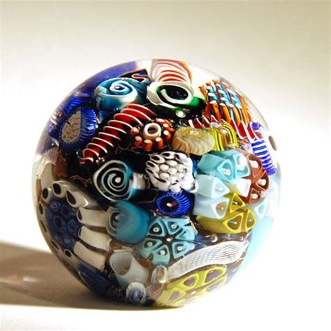 Ocean Reef Paperweight Sphere By Michael Egan Paper Weights Glass Sculpture Hood Ornaments