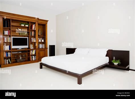 Interiors Of A Bedroom Stock Photo Alamy