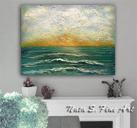 Large Ocean Painting Ocean Waves Original Textured Ocean Art