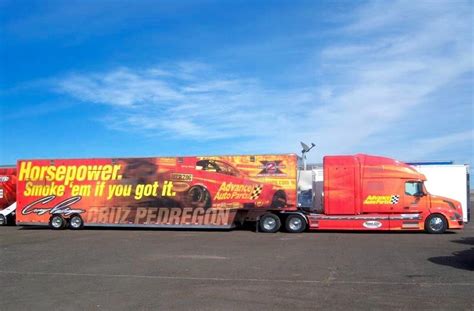 Hauler Volvo Transporter Nhra Advanced Auto Nhra Trucks Big Trucks