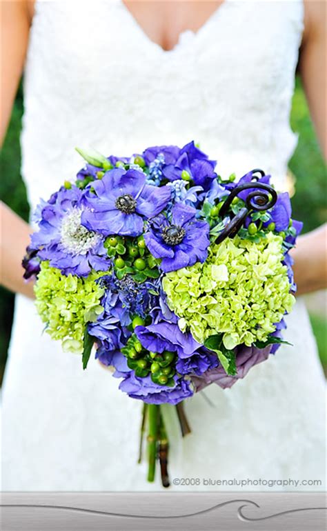 Pink Blue Purple And Green Bouquet Wedding Flower