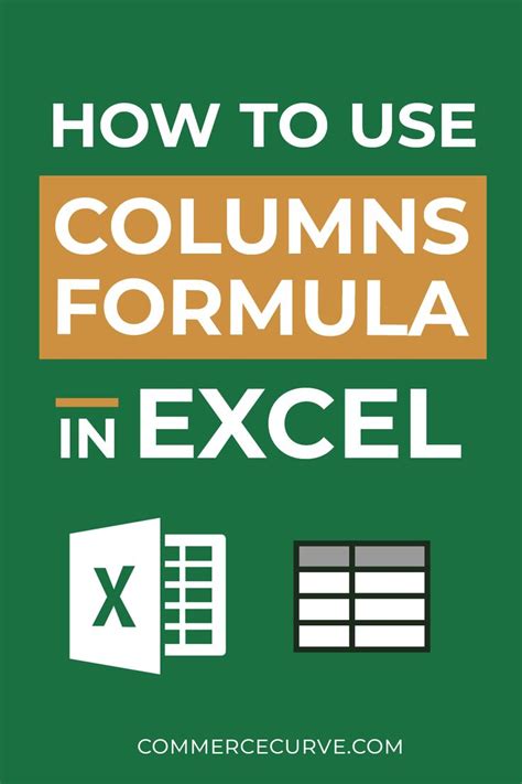 How To Use Columns In Excel