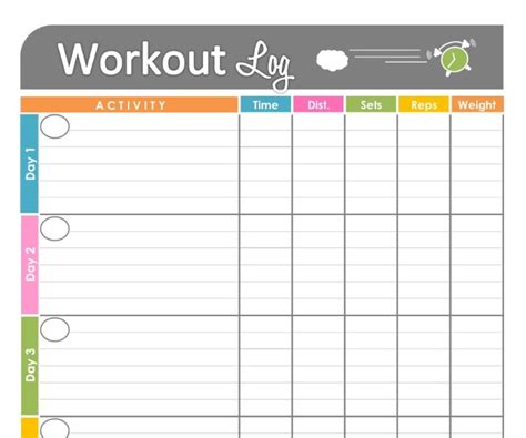 If a number of people request the same planning formats then i will create them and make them. Free Printable Workout Schedule | Blank Calendar Printing ...