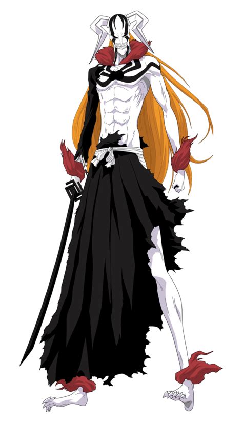 Ichigo Kurosaki Full Hollow Bleach Gambar Karakter Ilustrasi Gambar