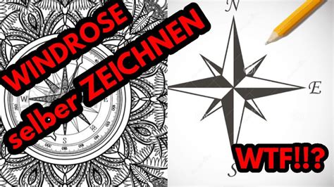 This video has been updated on january 2021.you can. Windrose einfach zeichnen-Anleitung - YouTube
