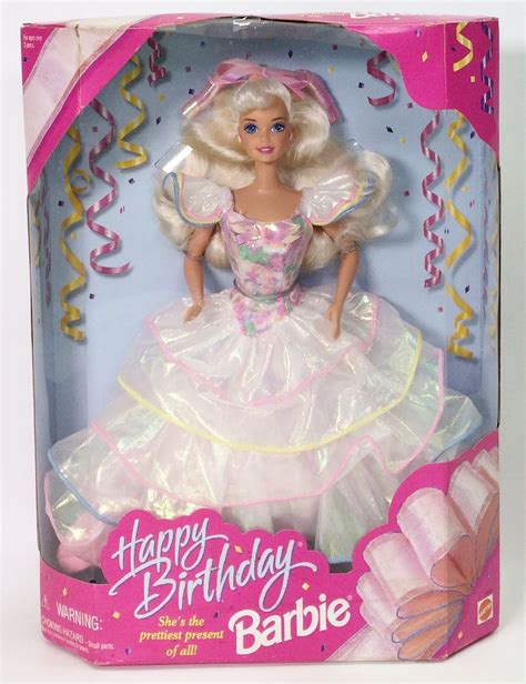 Happy Birthday Barbie 1995 Holiday Barbie Dolls Barbie Dolls 1990s