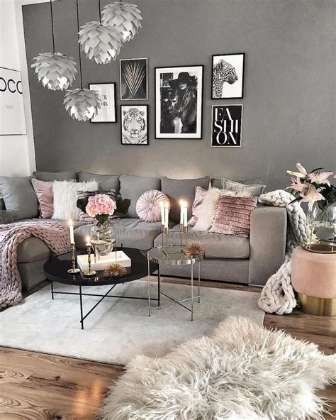 Brown is an excellent color to bring a cozy and warm aura to any interior. Recreate this grey and pink cozy living room decor #livingroom #decor #livingroomhomedecor ...