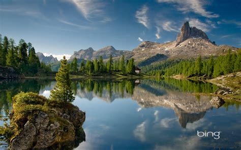 Free Download Italian Dolomite Mountain Bing Wallpaper Full Hd Desktop