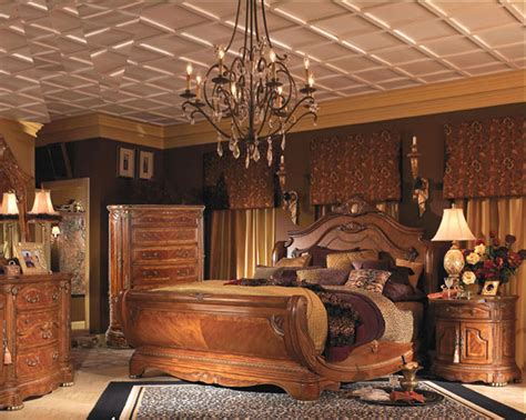 Canopy bed, dresser and mirror this is what your a breathtaking image of modern italian design, the cortina canopy bedroom set stands out. AICO bedroom Set Cortina in Honey Walnut Finish AI-N650Set