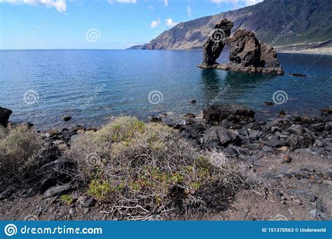 Roque De Bonanza Beach In El Hierro Stock Image Image Of Natural