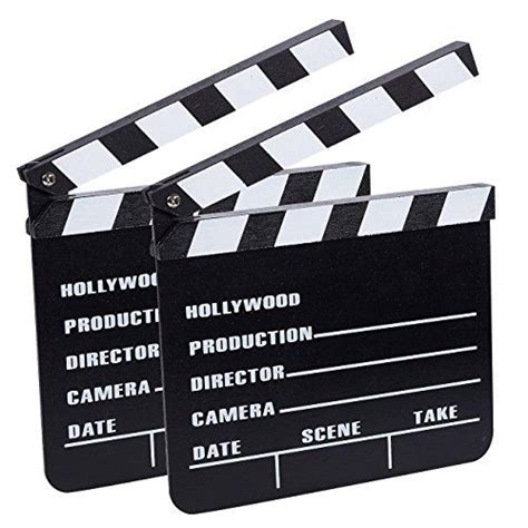 Clapper Board 2 Pack Movie Clapboards Hollywood Director Film Slate