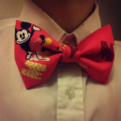 Red Mickey Mouse Bow Tie Mickey Mouse Mickey Bows