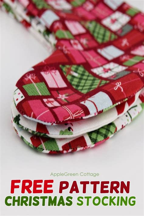 Printable Christmas Stocking Sewing Pattern