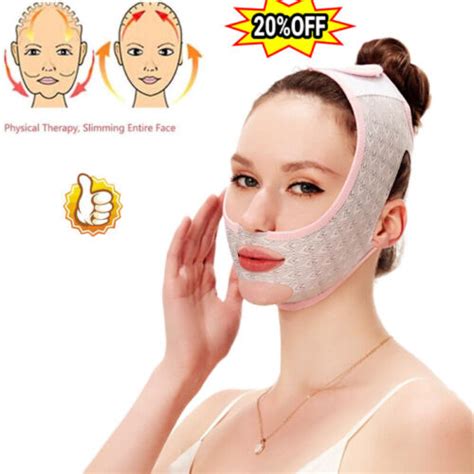 face v line slim lift up mask double chin cheek reducer slimming belt strap band ebay