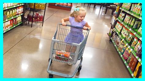 Grocery Store Shopping Trip Fun With Kid Size Shopping Cart And Play Doh