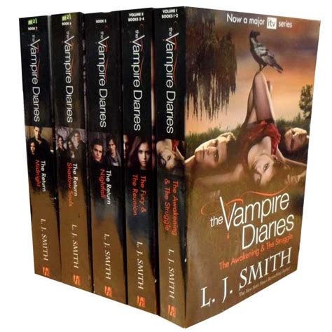 ﻿if you're looking for a book that can't be put down, the vampire diaries complete collection is for you. Vampire Diaries L J Smith 5 Books 7 Vols Collection Set