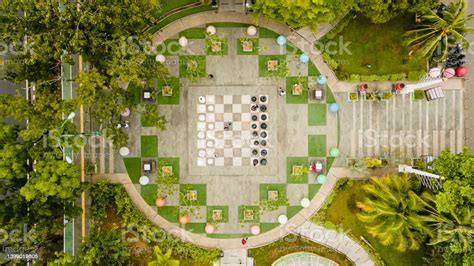 Chess Park 3 Stock Photo Download Image Now Aerial View Asia City