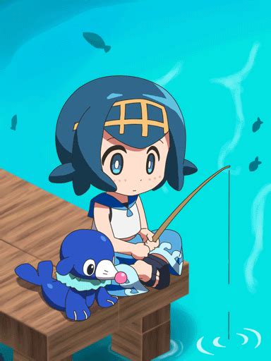 Safebooru 1girl Animated Animated  Awa Barefoot Blue Hair Blush